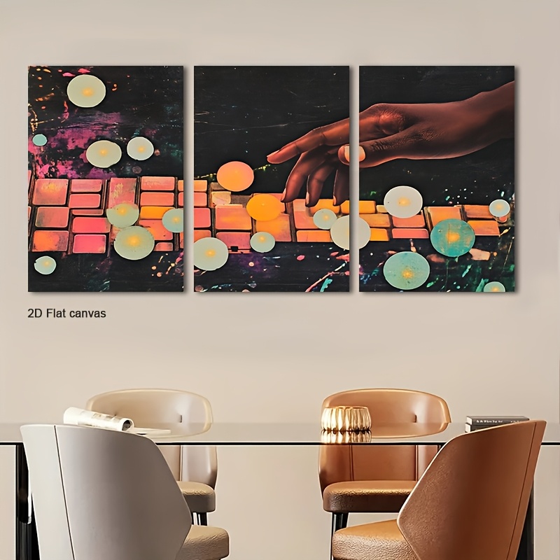 Canvas Wrap Ready - Toile sans cadre 3 pièces, art