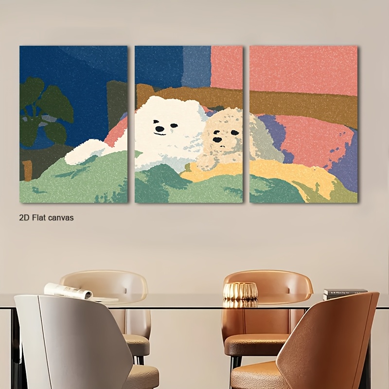 Canvas Wrap Ready - Toile sans cadre 3 pièces, tableau