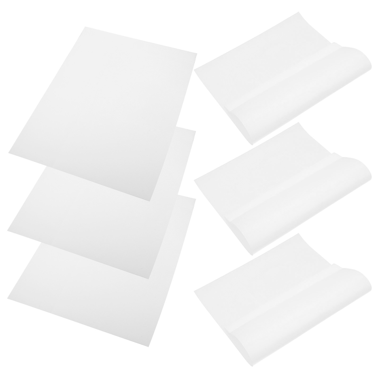 Yard Sign Blank - 6 drapeaux de jardin blancs unis,