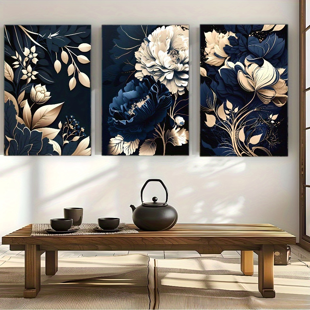 Canvas Wrap Ready - Ensemble de 3 tableaux muraux en
