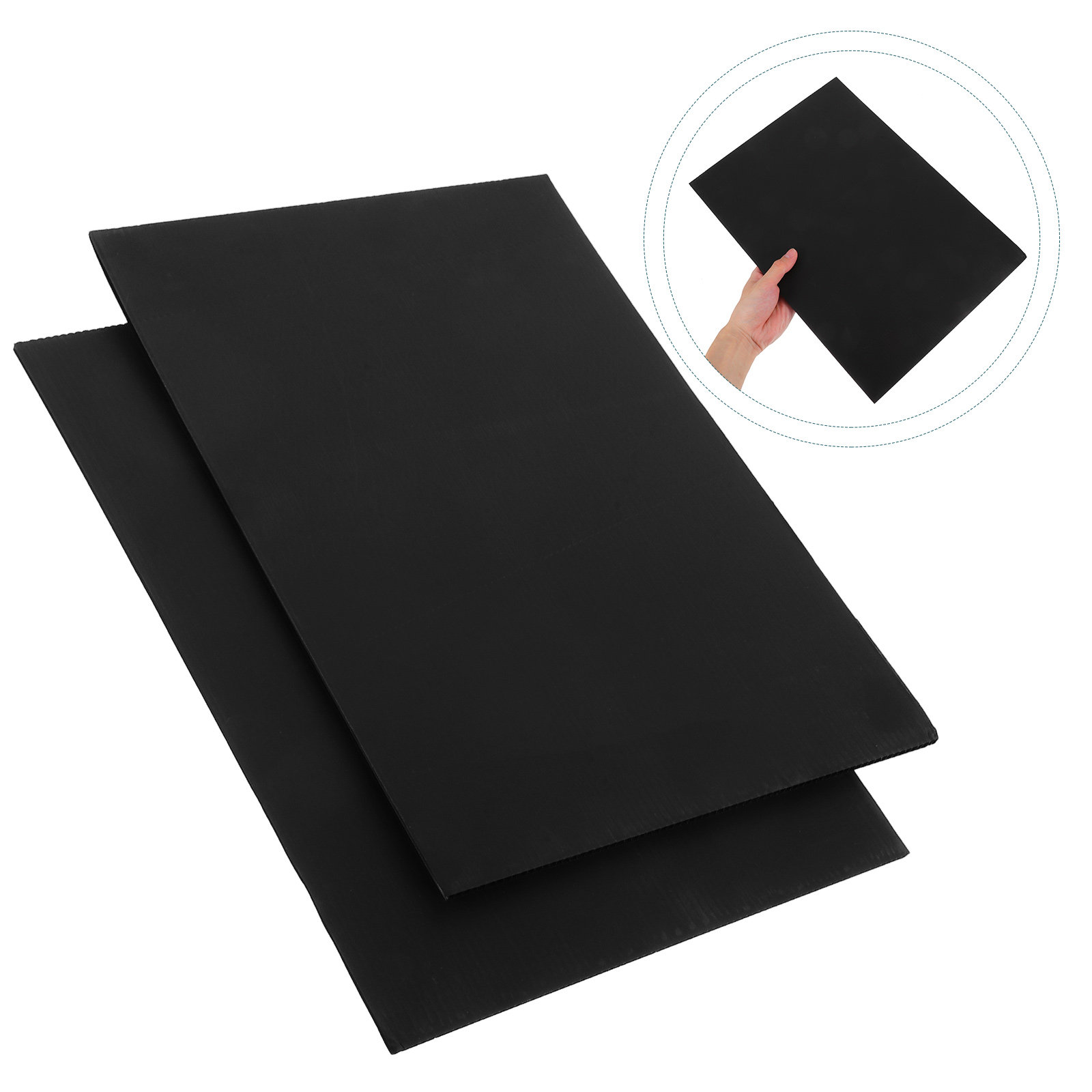 Yard Sign Blank - 2 panneaux publicitaires vierges en plastique
