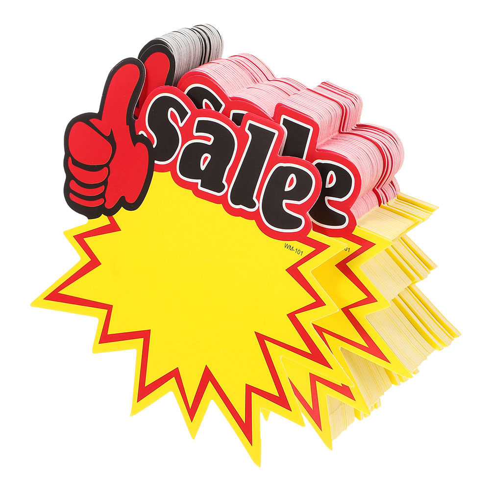 Yard Sign Blank - 200 étiquettes de prix en carton