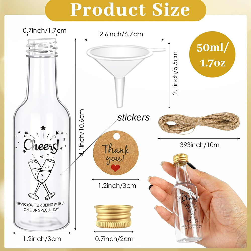 Lot de 50 mini-bouteilles à li - Water Bottle Blank avis et prix