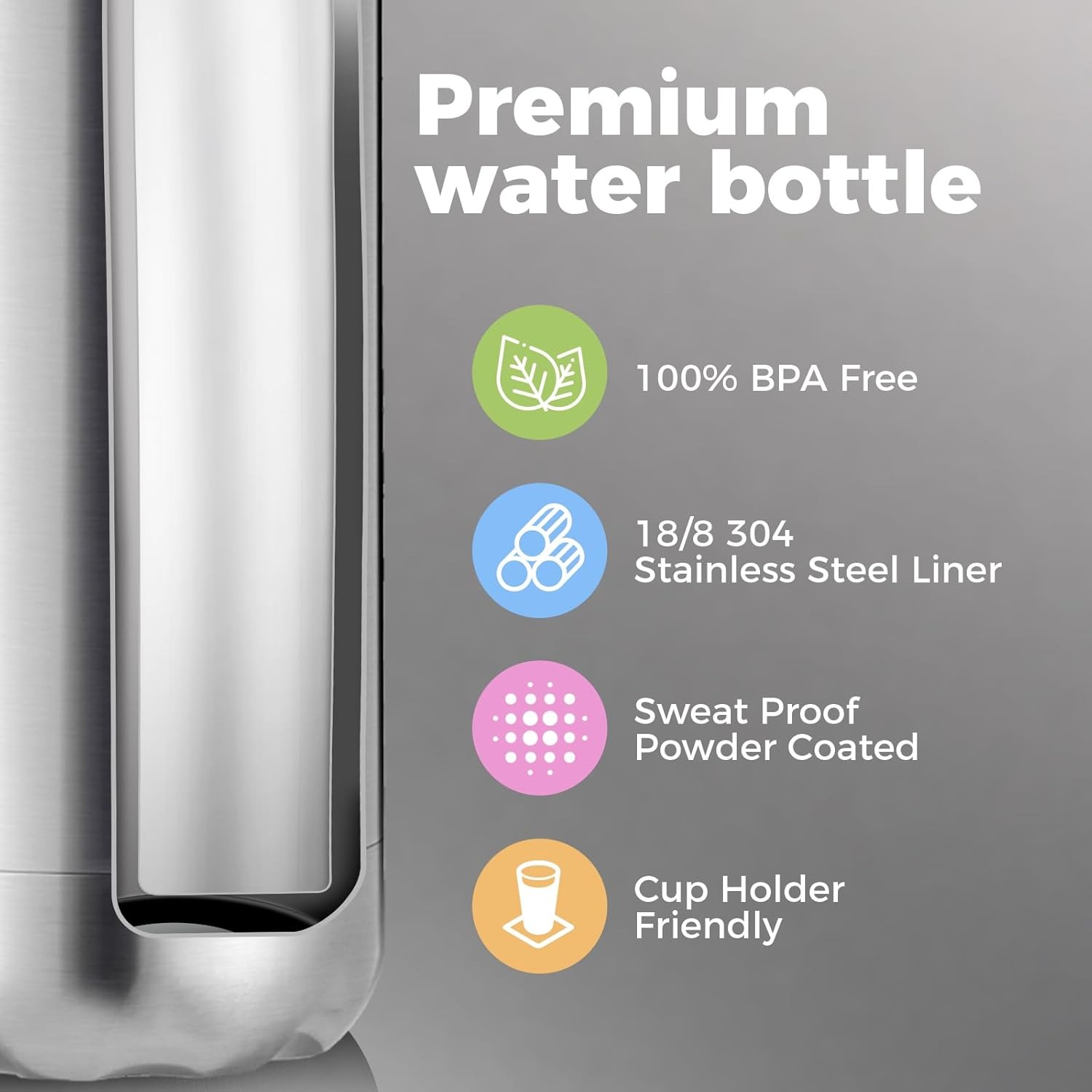 Bouteille Thermo d'eau en acie - Water Bottle Blank avis et prix