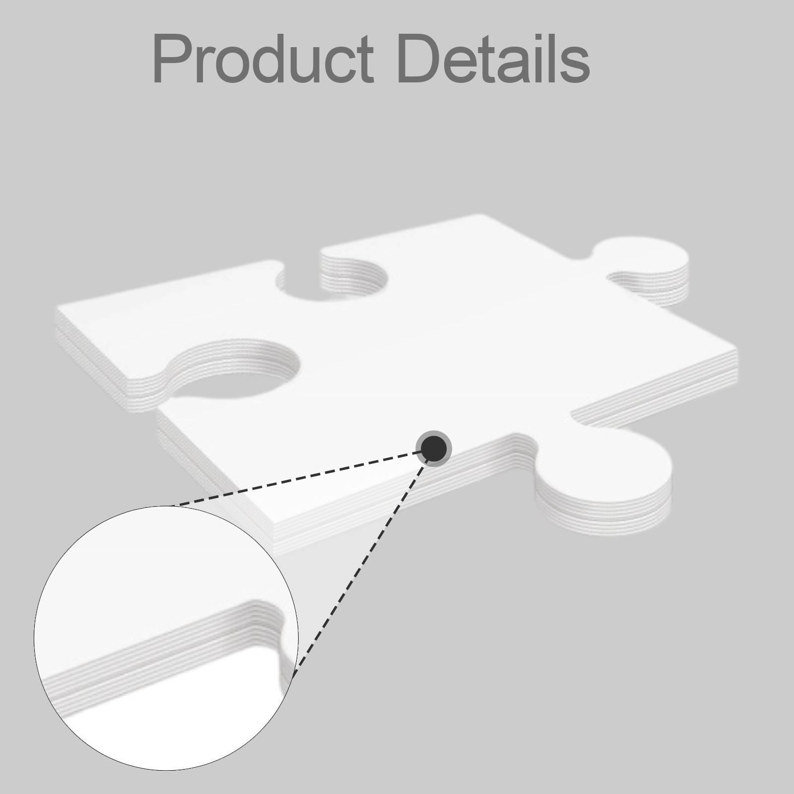 24x Puzzles vierges en carton  - Puzzle Blank White avis et prix